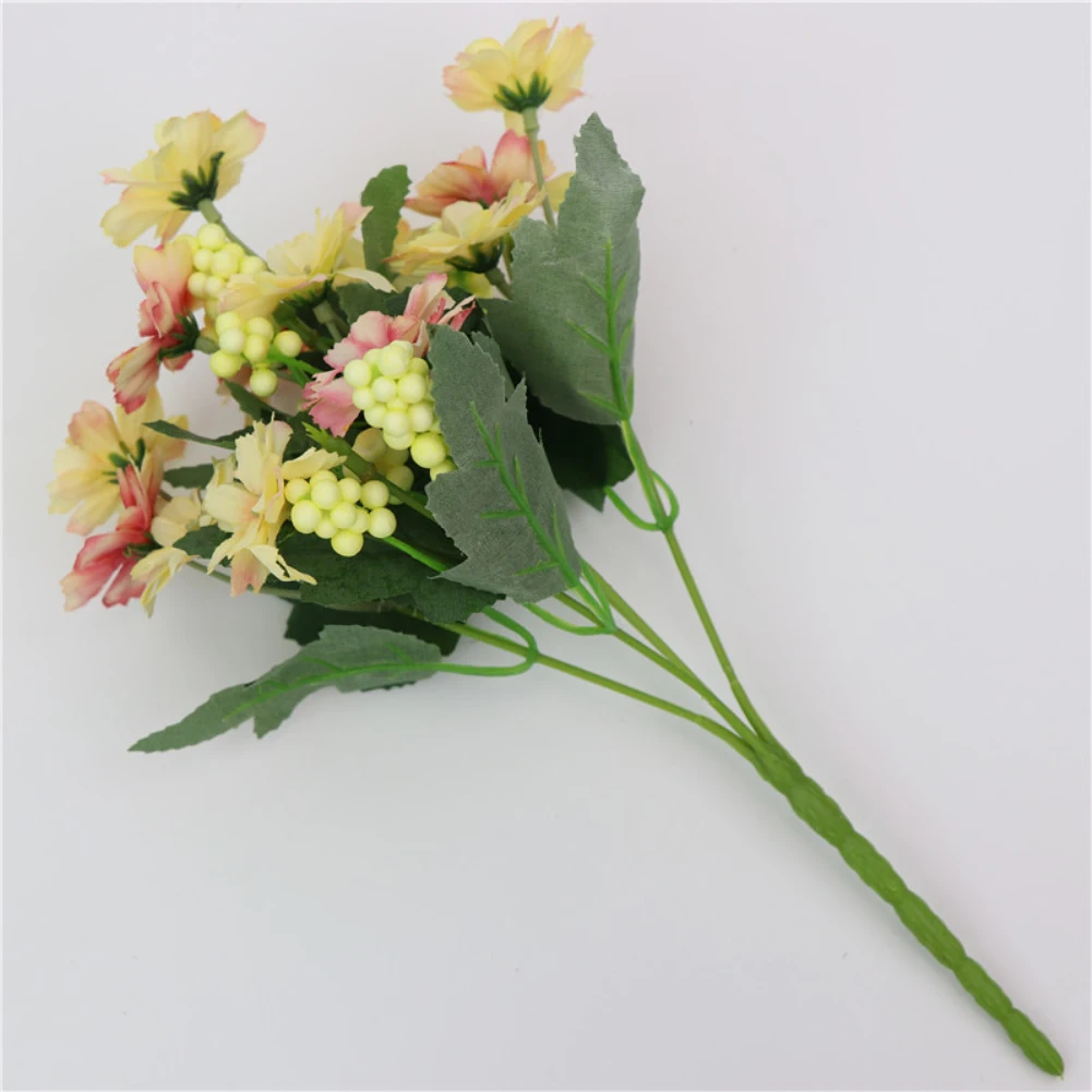 1 букет очаровательные искусственные цветы для свадьбы украшения дома