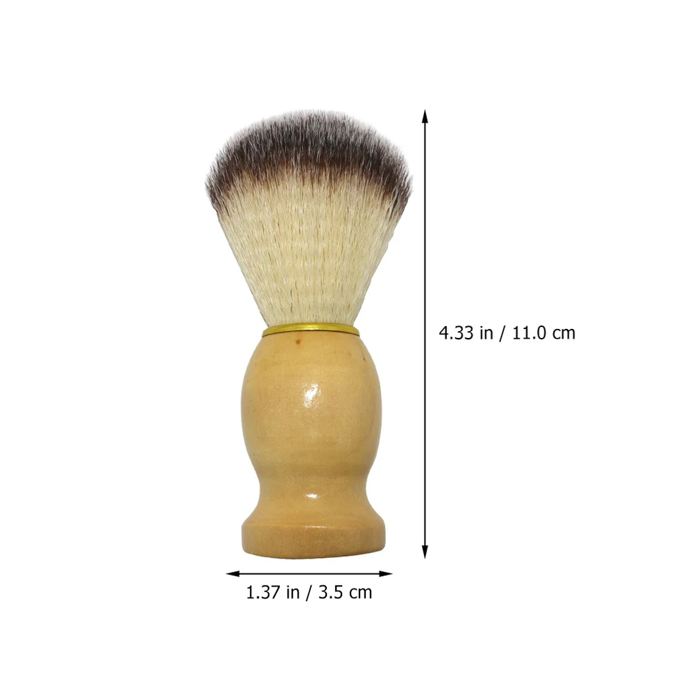

1 Set Man Face Shaving Tool Manual Razor Man Wooden Handle Beard Brush Set
