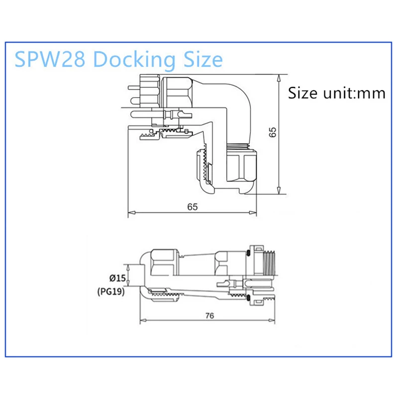 SP28 IP68 Butt Elbow waterproof connector male female wire cable Aviation plug Socket 2/3/4/5/6/7/9/10/12/14/16/19/22/24/26 Pin |