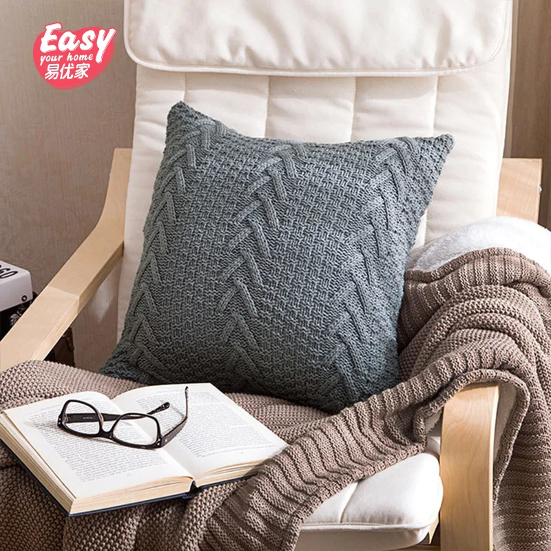 Домашний диван современный Декор Подушка Чехол ручной работы вязаные Чехлы для