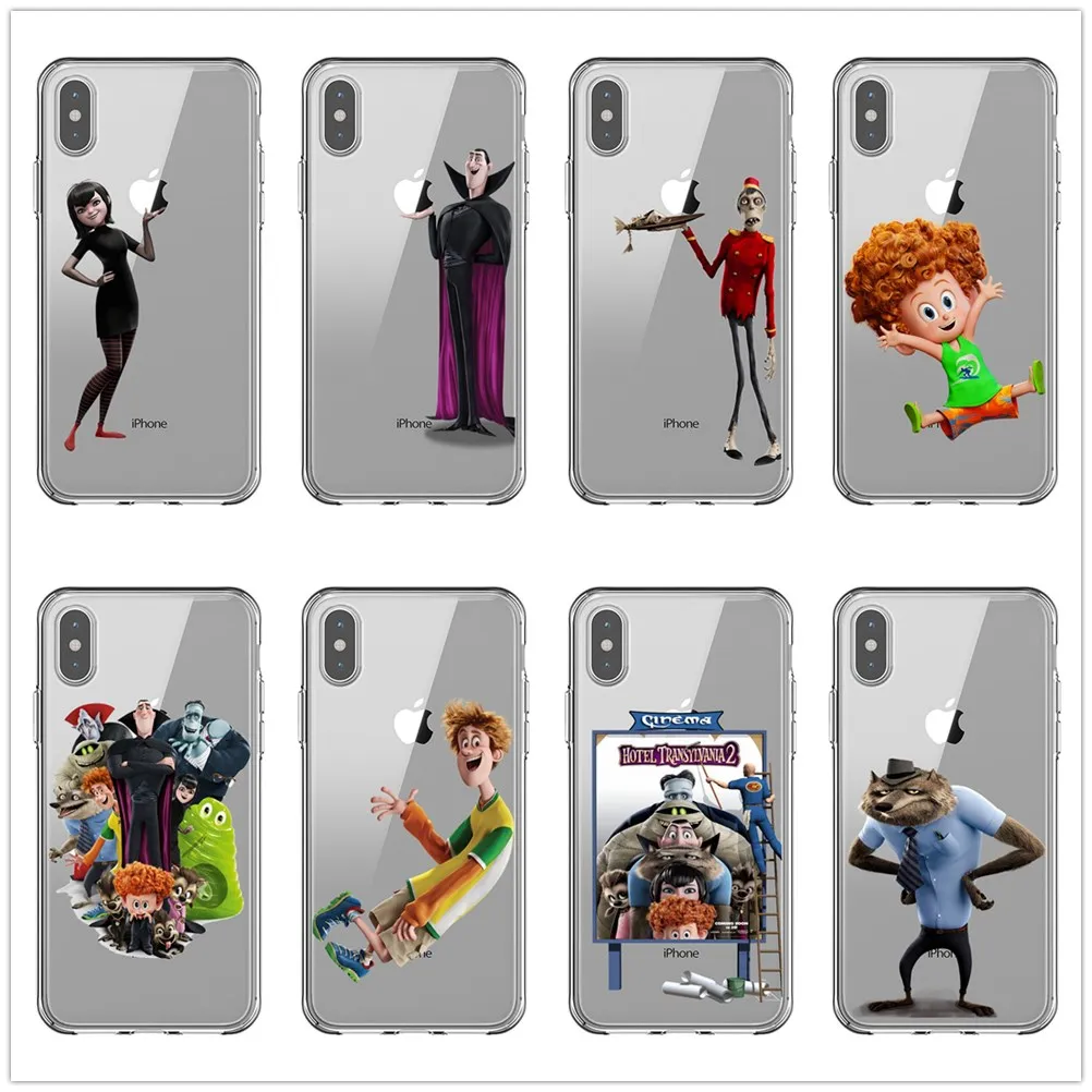 Отель Трансильвания 3 прекрасный Забавный анимационный чехол для iPhone 6 6s 7 8plus 5S SE X