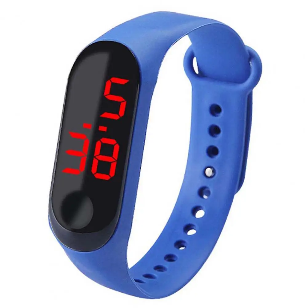 

Adjustable Strap Button Control LED Display Electronic Digital Watch Bracelet