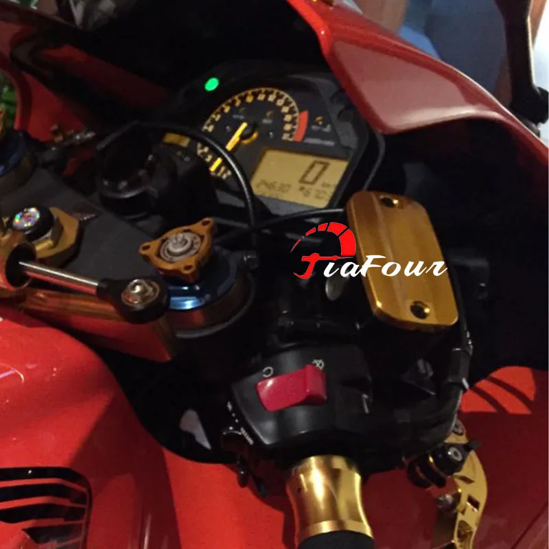 

For HONDA CBR600F CBR600RR CBR900RR CBR929RR CBR954RR CBR1000RR CB1300F CBF600/S CB400 Front Brake Fluid Reservoir Cap Cover