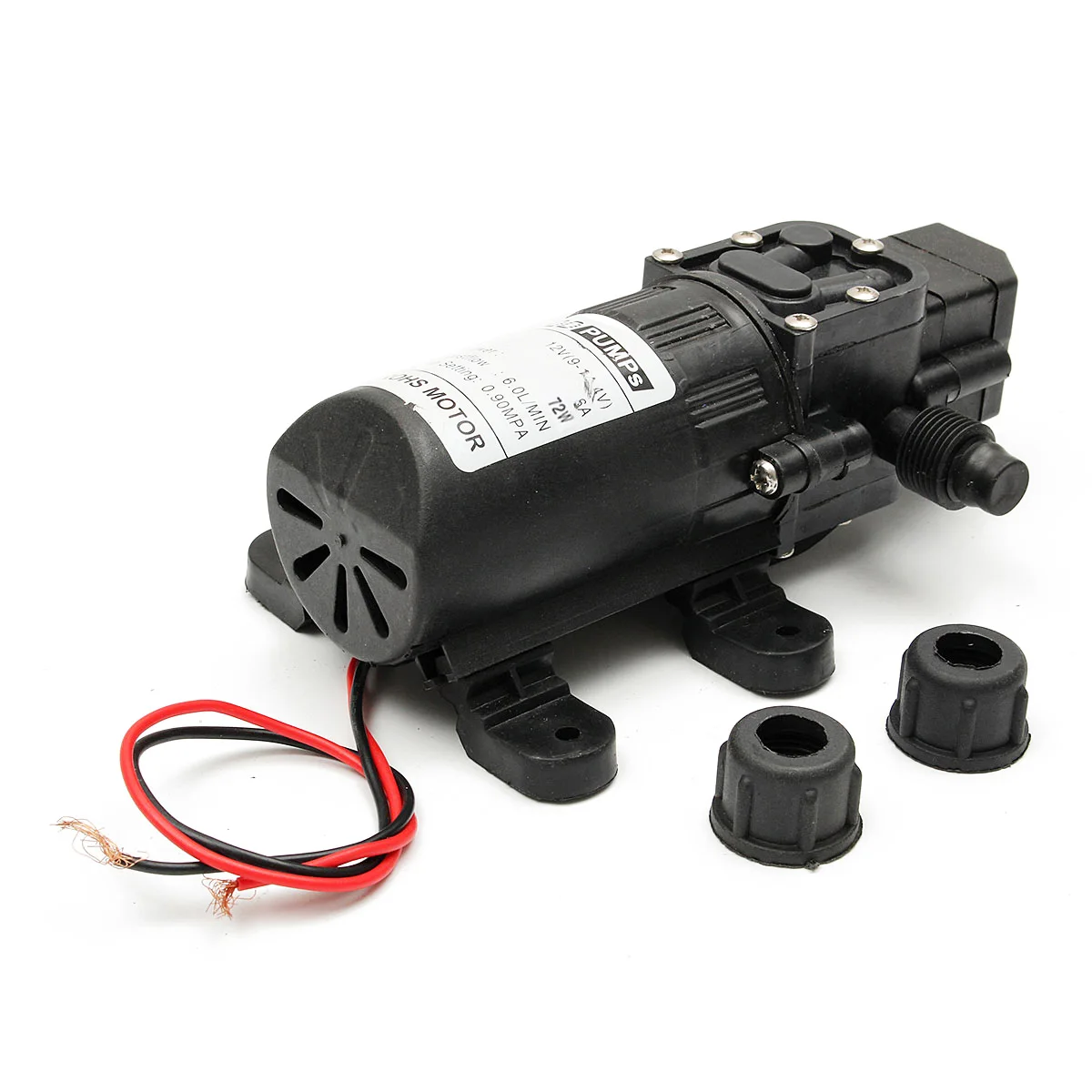 

12V 130PSI 6L/Min Water High Pressure Diaphragm Self Priming Pump Automatic Switch Water Pump DC