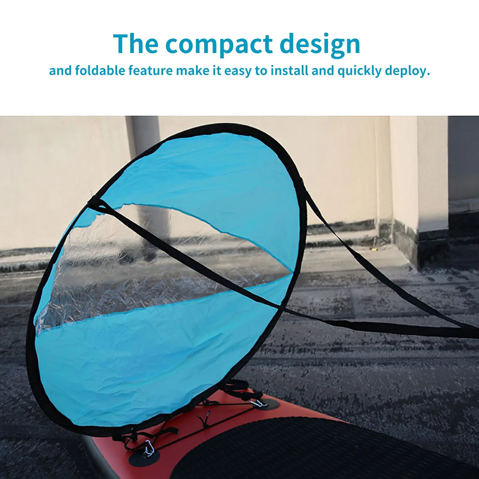 

Foldable Kayak Downwind Kit Popup Board Wind Paddle Boat Wind Sail Kayak Canoe Inflatable Boat Kayaks Canoes Sailboat Accessory