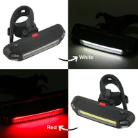5pcs led bike tail lamp 3 mode bicycle cycling warning light waterproof usb rechargeable automatic shut down front rear light