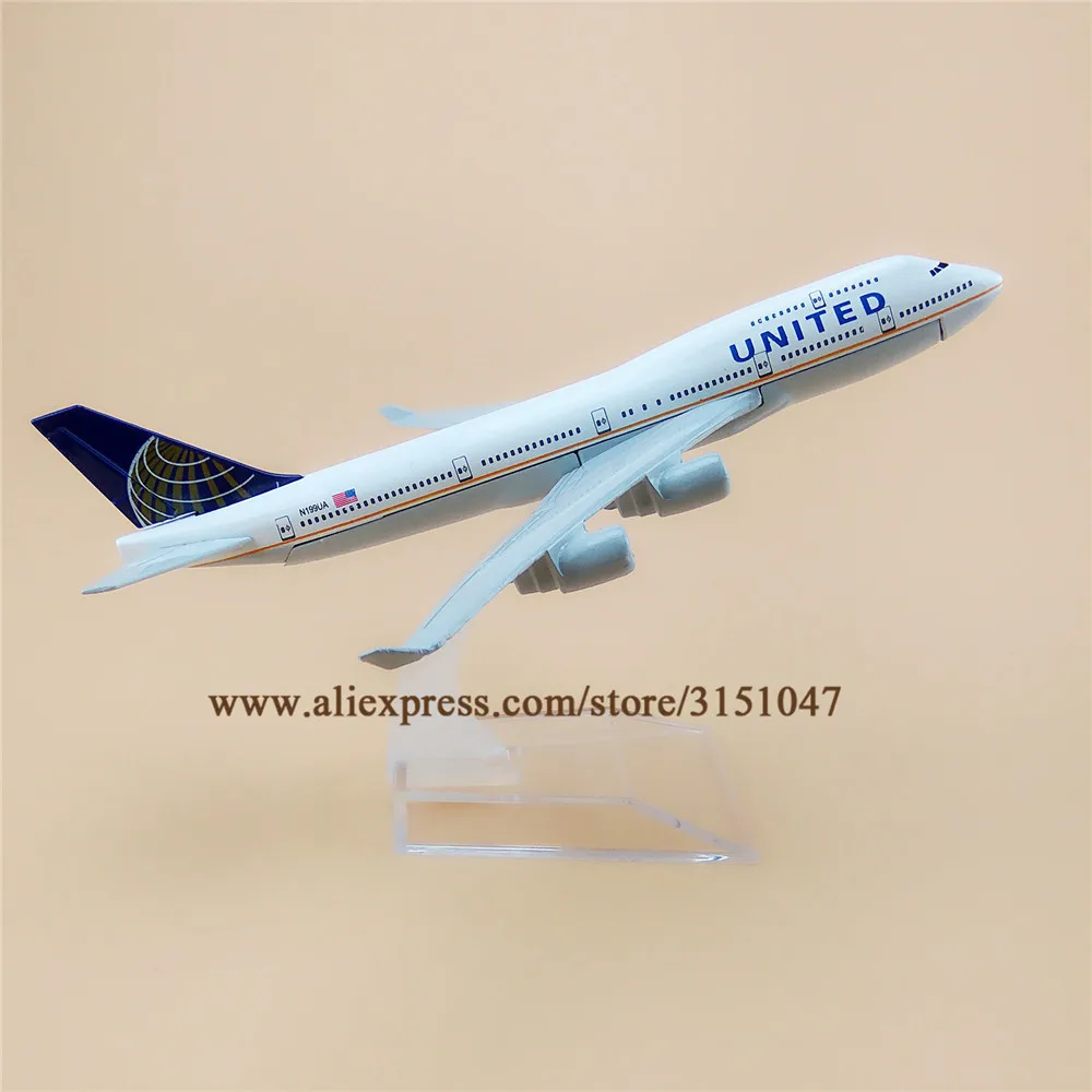 16 см Air American UNITED B747 Боинг 747 400 авиакомпании|Статуэтки и миниатюры| |