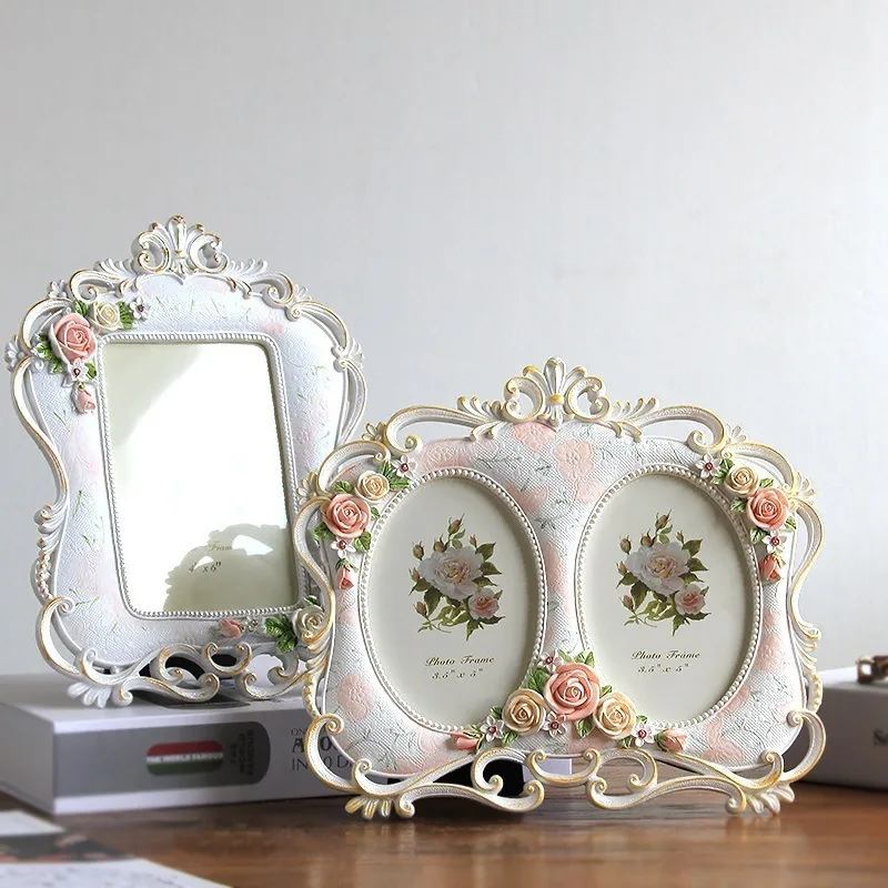 Фоторамка фоторамки цветок 5 дюймов 6 Офисная рамка украшение для дома | Дом и сад