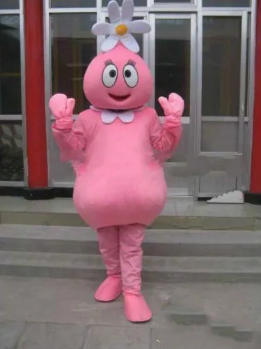 

Halloween Lovely Pink Flower Girl Mascot Costume Cosplay Clothing Carnival Adult advertising festival opening costume