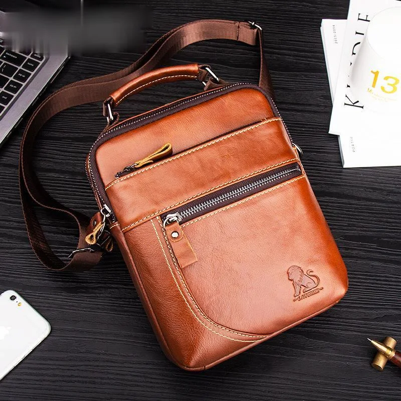 

2021 мужская деловая сумка через плечо из натуральной кожи, винтажная слинг-сумка через плечо для мужчин, мессенджеры, рабочие сумки для сотов...