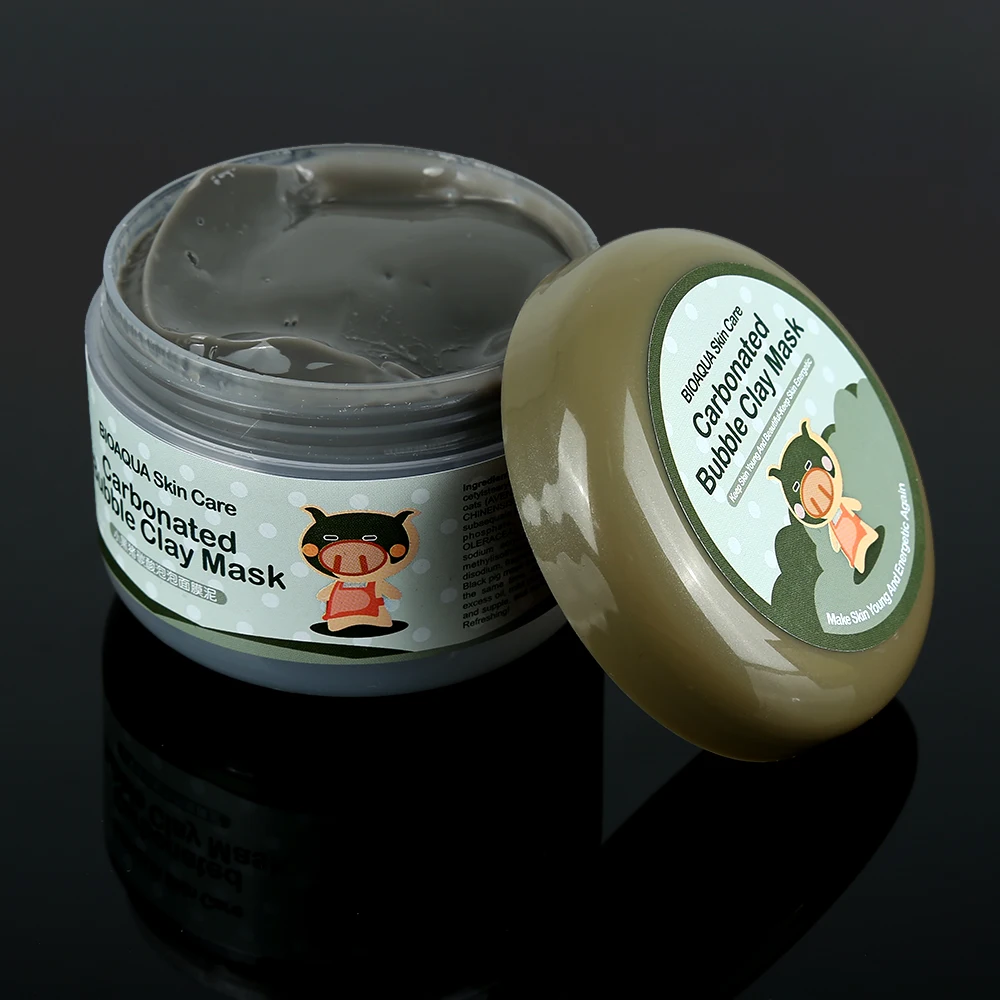 1pcs little Pig Pigskin Collagen Nourishing Mask Bioaqua Skin Care Sleep Treatment Whitening Bubble Carbonate Mud |