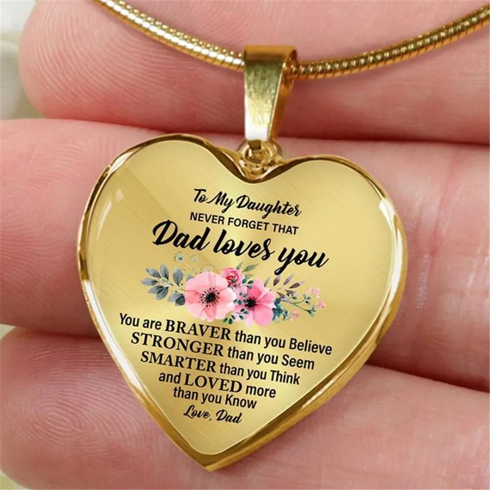 Мама папа дагухтер металлическая цепочка ожерелье из эпоксидной смолы любовь