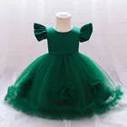 Новое летнее платье Элегантное свадебное платье для девочек детское платье для первого причастия От 0 до 3 лет для девочек-подростков на день рождения