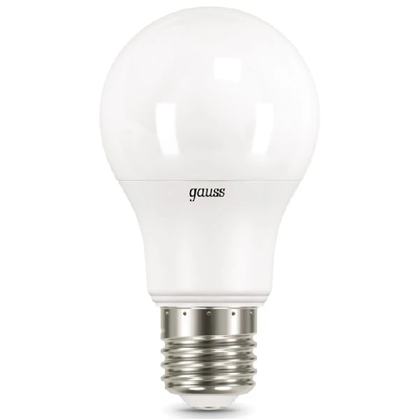 Лампа GAUSS LED A 60 10 W E 27 4100 K 1/10/50 | Лампы и освещение