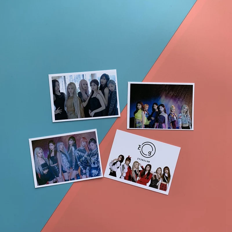 16 шт./компл. корейский KPOP Everglow альбом двухсторонний маленький набор карт ПВХ