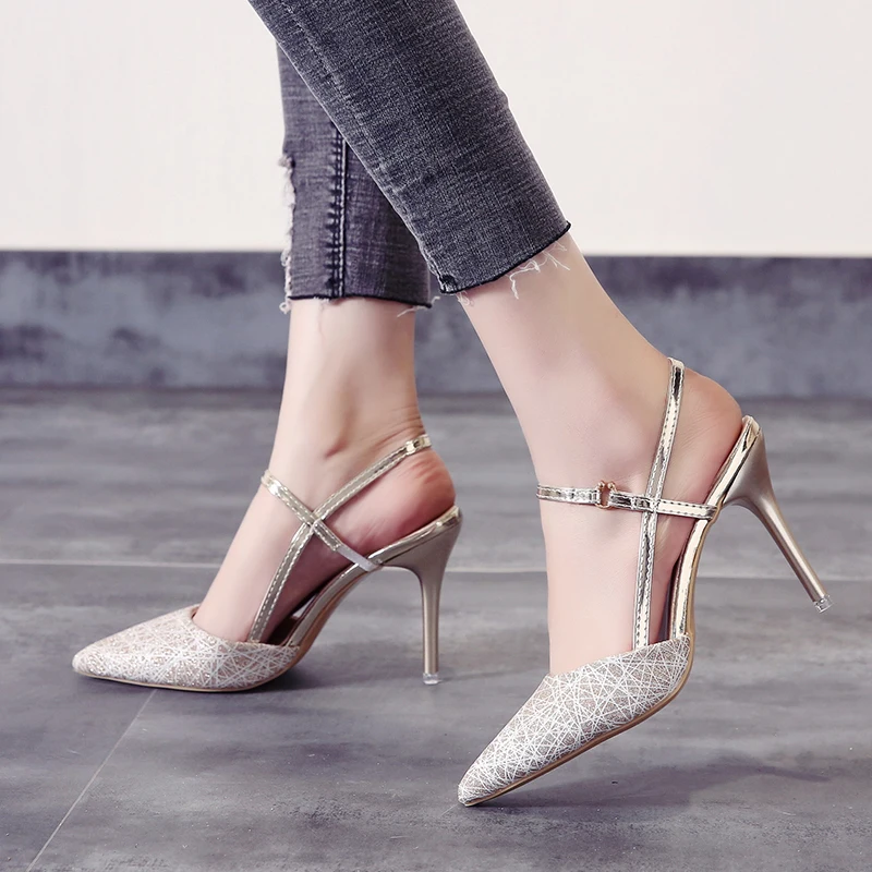 Летние женские босоножки Свадебные туфли на очень высоком каблуке Туфли лодочки