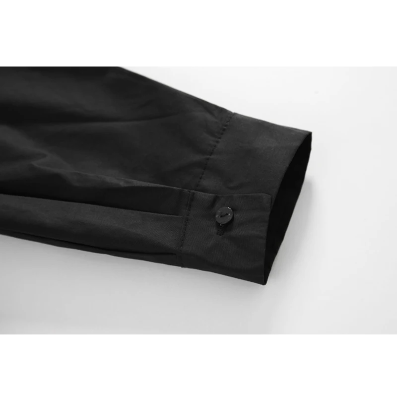 

Long Sleeve Wrinkle Design Blouse Women Spring 2021 Puff Retro Korean Black Ulzzang Shirt Office Ladies Oversized Blusas Tops