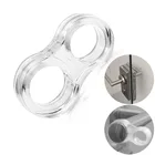 Прозрачная дверная ручка из силикагеля, защита от ударов, ПВХ, 1 шт.