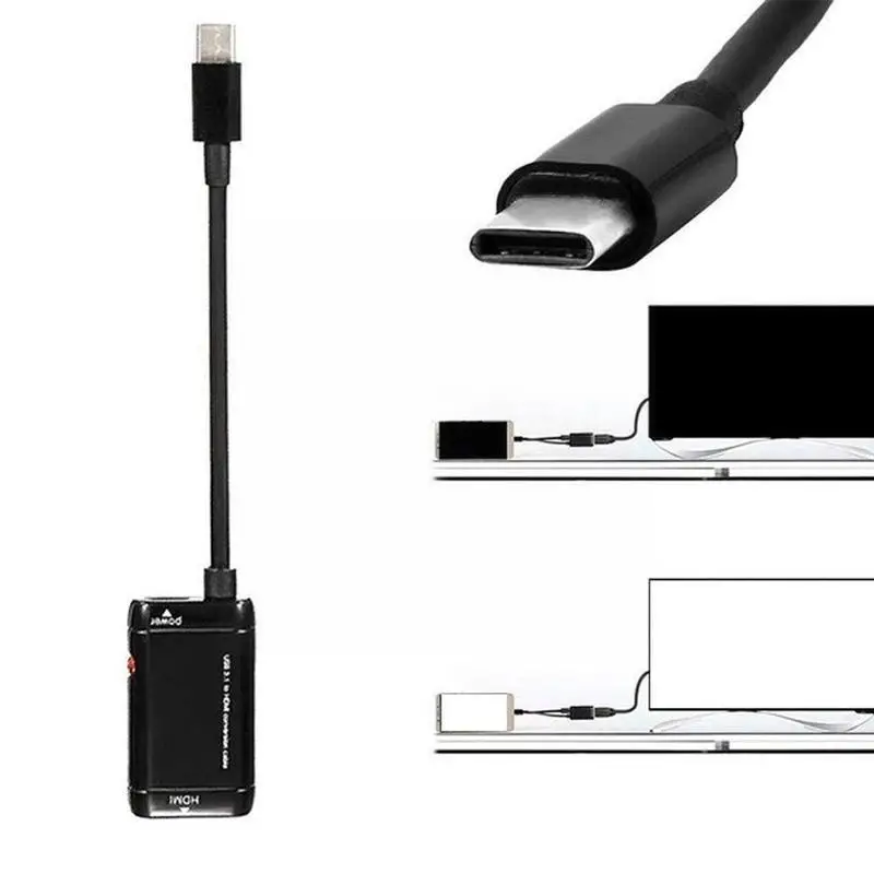 Разветвитель с портом питания USB Type-C на HDMI 1 шт. | Электроника