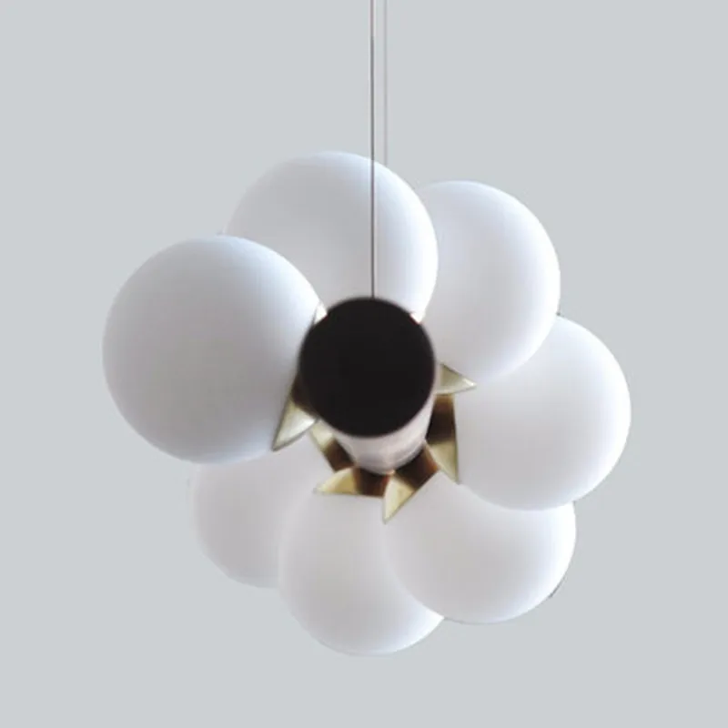 

Wood White Glass Ball Led Pendant Lights Dining room Hanglamp G4 Bulb Coffee Shop Bar Pendant Lamp Home Luminaire Nordic Lamp