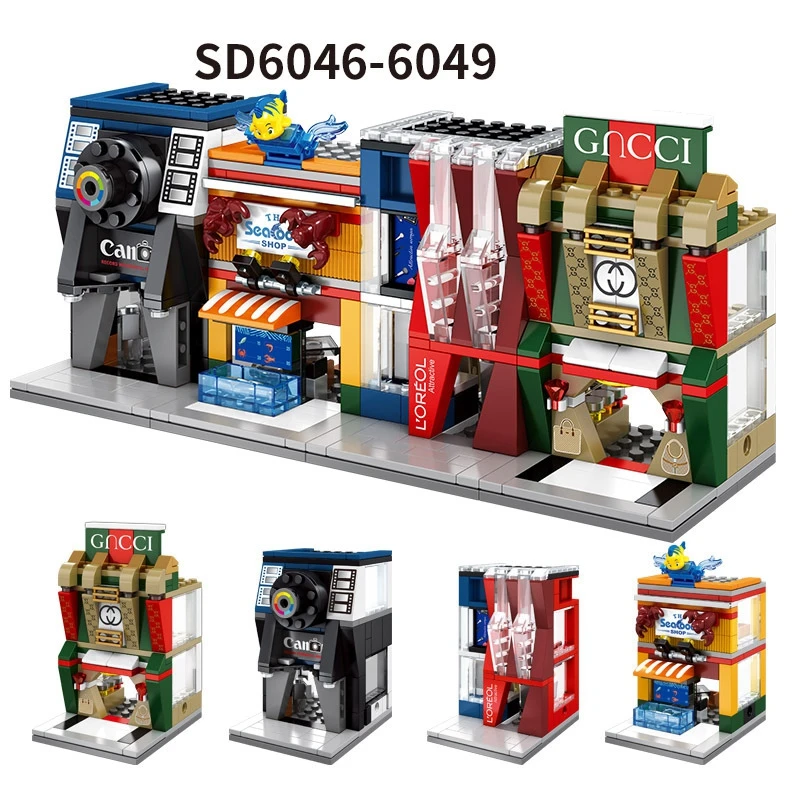 Креативный 3D Мини архитектурная модель уличный вид детская игрушка Подарки