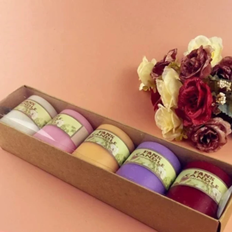 5 шт. свечи ароматическая декоративная свеча для рождественской ароматерапии Vela