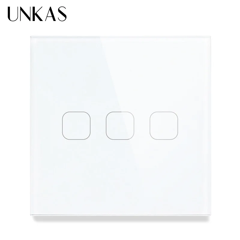 Настенный сенсорный светильник ель UNKAS европейского стандарта 3 клавиши 1 канал