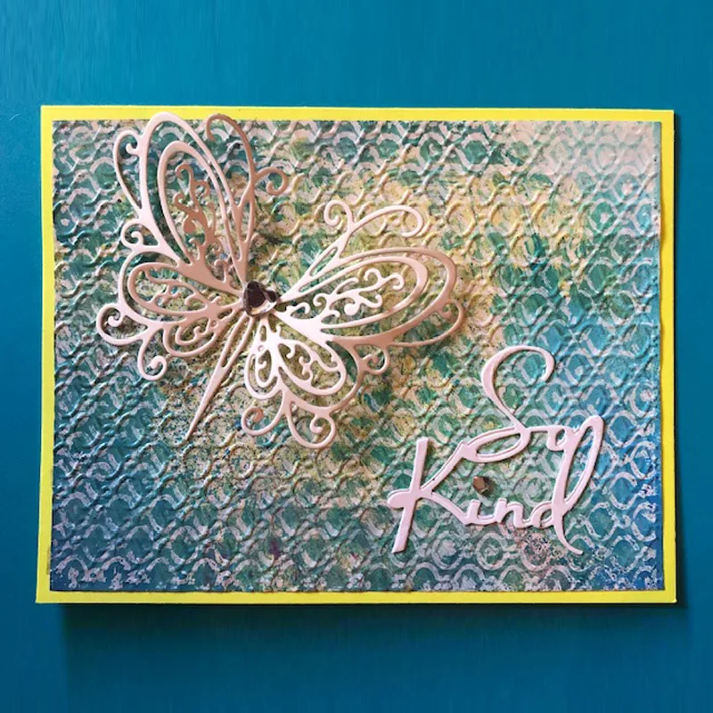 Необычные вырезанные металлические штампы в виде бабочки красивые для