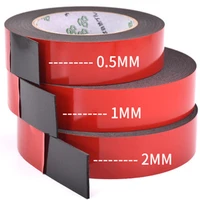 2pcs1pcs 0 5mm 2mm thickness super strong double side adhesive foam tape for mounting fixing pad sticky