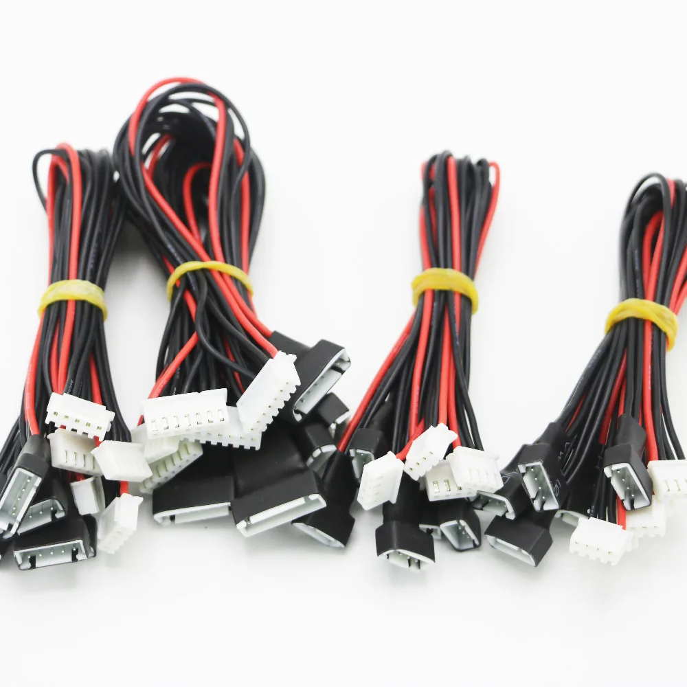 5 шт./лот JST-XH 2S 3S 4S 6S 20 см 22AWG Lipo балансировочный провод удлинитель заряженный