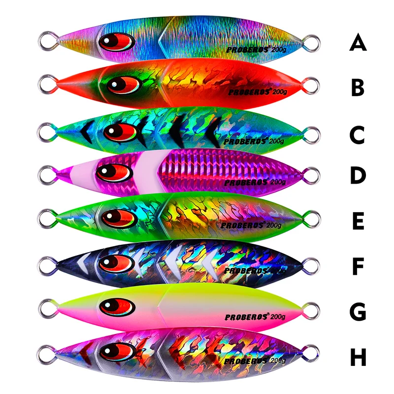 Sunlure 8PC/Lot Jigging Fish 160g-200g Fishing Lure 8 Color 3D Eyes Fishing Bait Casting Lure Deep Sea Slow Jig Fishing Tackle enlarge