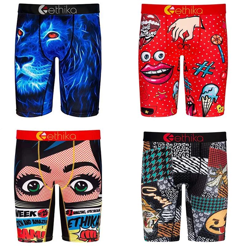 

Мужское нижнее белье Ethika, модные боксеры, индивидуальные боксеры, дизайнерское облегающее сексуальное мужское нижнее белье Ethika