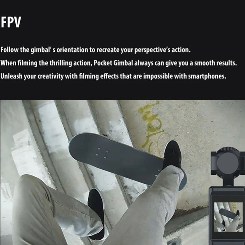 Карманный Стабилизатор камеры с шарнирным замком 110 градусов широкий угол 1 4