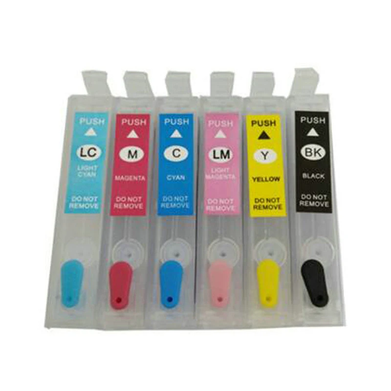 Пустые многоразовые картриджи vilaxh для Epson T0791 чернильные Stylus 1400 1410 1500 1430 PX700W PX800FW