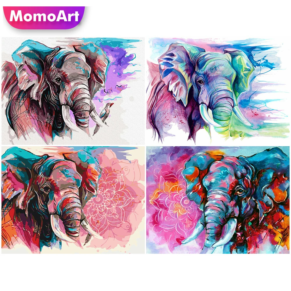 

Алмазная мозаика MomoArt, животное, слон, полная вышивка, вышивка бисером, 5D «сделай сам», художественный Декор для дома