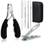 Набор инструментов для маникюра 6 шт.компл., набор для педикюра, машинка для стрижки ногтей, щипцы, педикюрные ножницы для кутикулы, вросшие ногти, коррекция подиарии