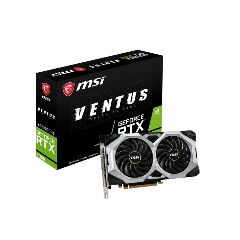 Video card MSI NVIDIA GeForce RTX 2060 VENTUS 6GB GDDR6 Ret gaming PC high frequency graphics cards | Компьютеры и офис