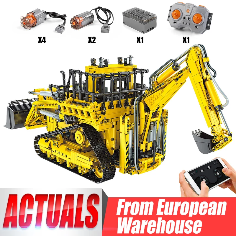 Высокотехнологичное приложение Mould King 17023 для бульдозера пневматического