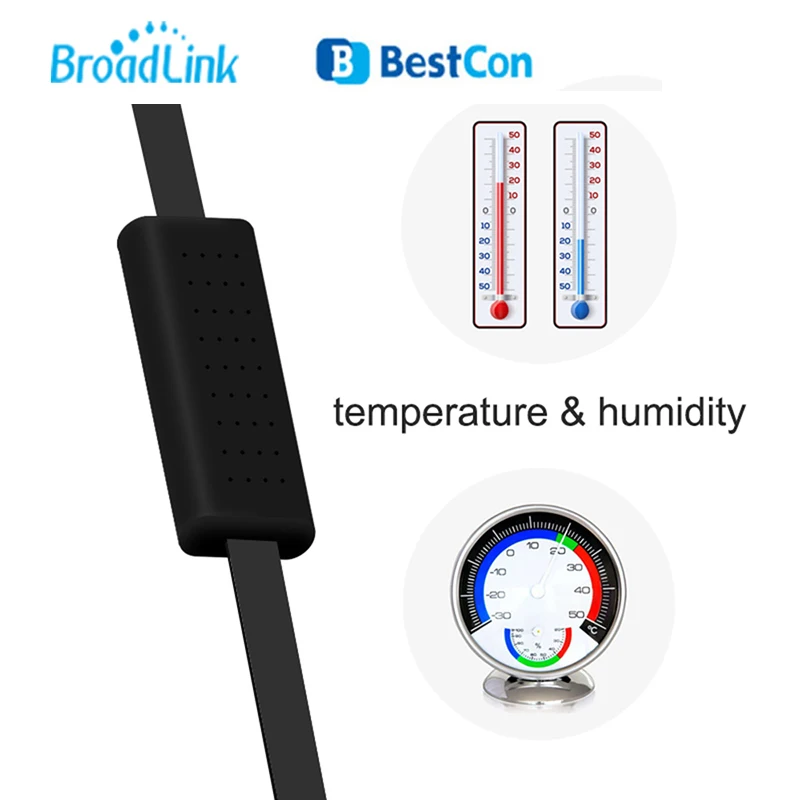 Broadlink HTS2 USB порт Tempetature датчик влажности детектор работает с RM4 Pro/RM4 Mini Smart Remote |