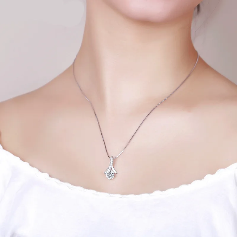 

N03 princess collar zircon pendant necklace