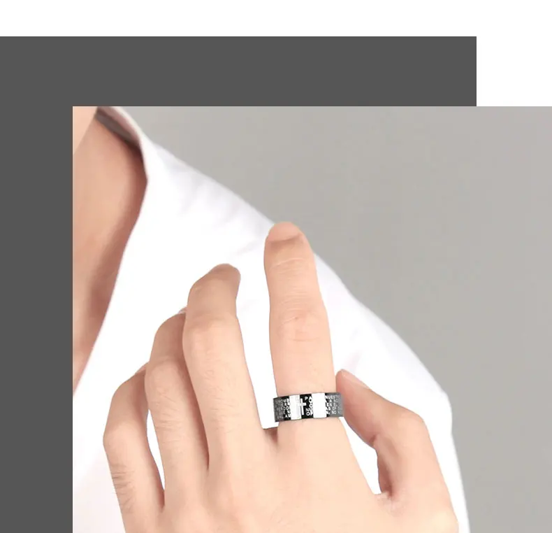 MOREDEAR 8 мм 316L серебряные кольца из нержавеющей стали титановой для женщин и