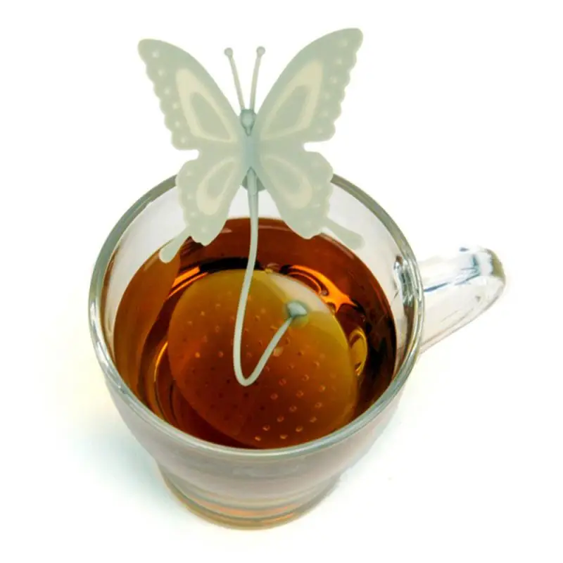 Чайные пакетики-бабочки ситечки Силиконовый Фильтр ситечко для заваривания чая