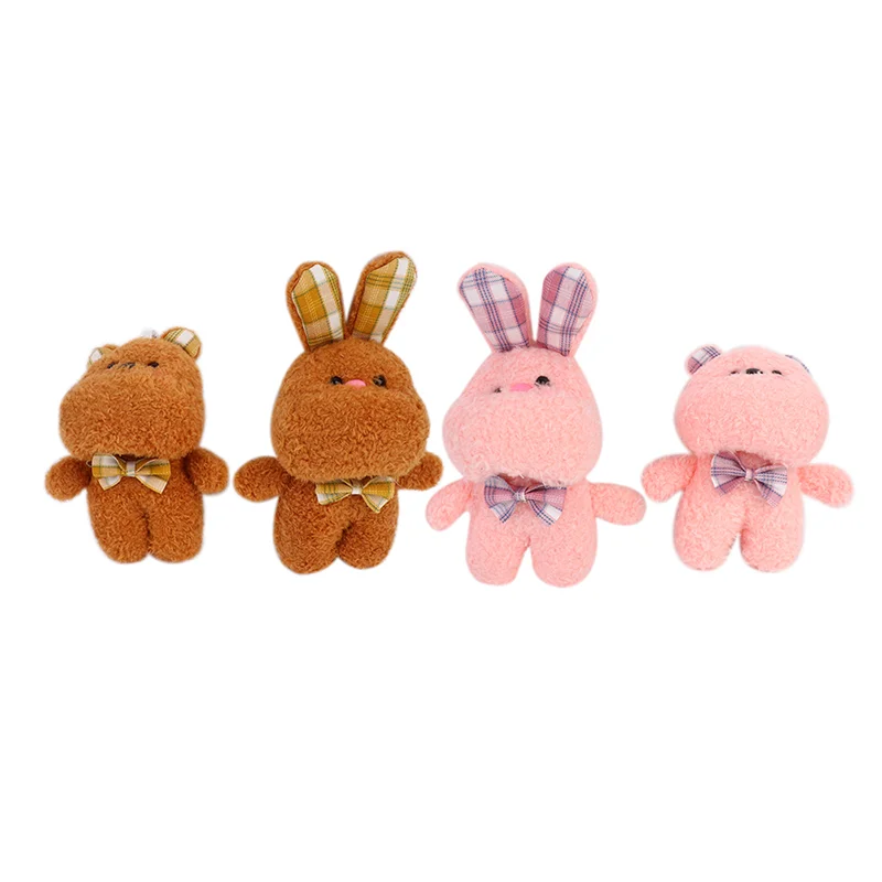

1PCS 12CM Bunny Plush Toy Simulation Bear Doll Plush Toy Gifts Pendant Rabbit Plush Toy Simulation Bear Doll Teddy Bear