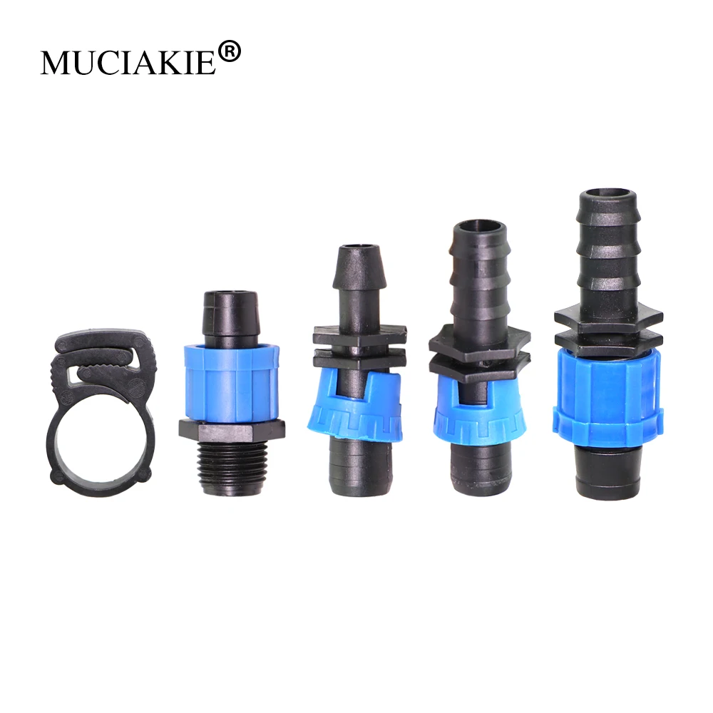 MUCIAKIE 10 шт. 5/8 ''ленточный замок с заглушкой Концевая заглушка микро капельный