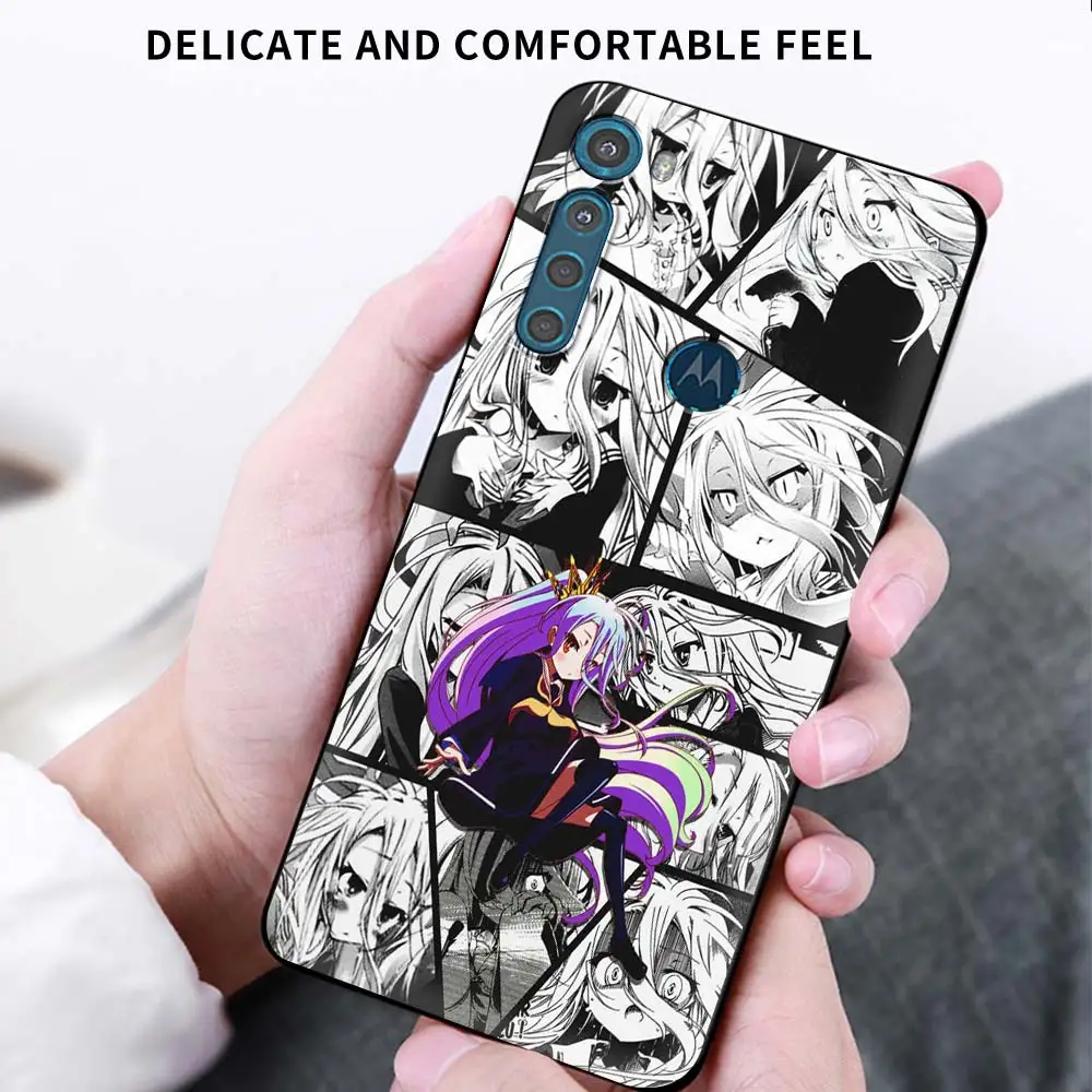

Case for Motorola Moto G9 Play One Fusion Plus G8 Power Lite Soft Cover Hype G Stylus E6s E7 Phone Funda Game NO Life Anime Capa