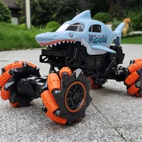 2 4g road remote control shark off road hill climber remote control stunt car childrens toy