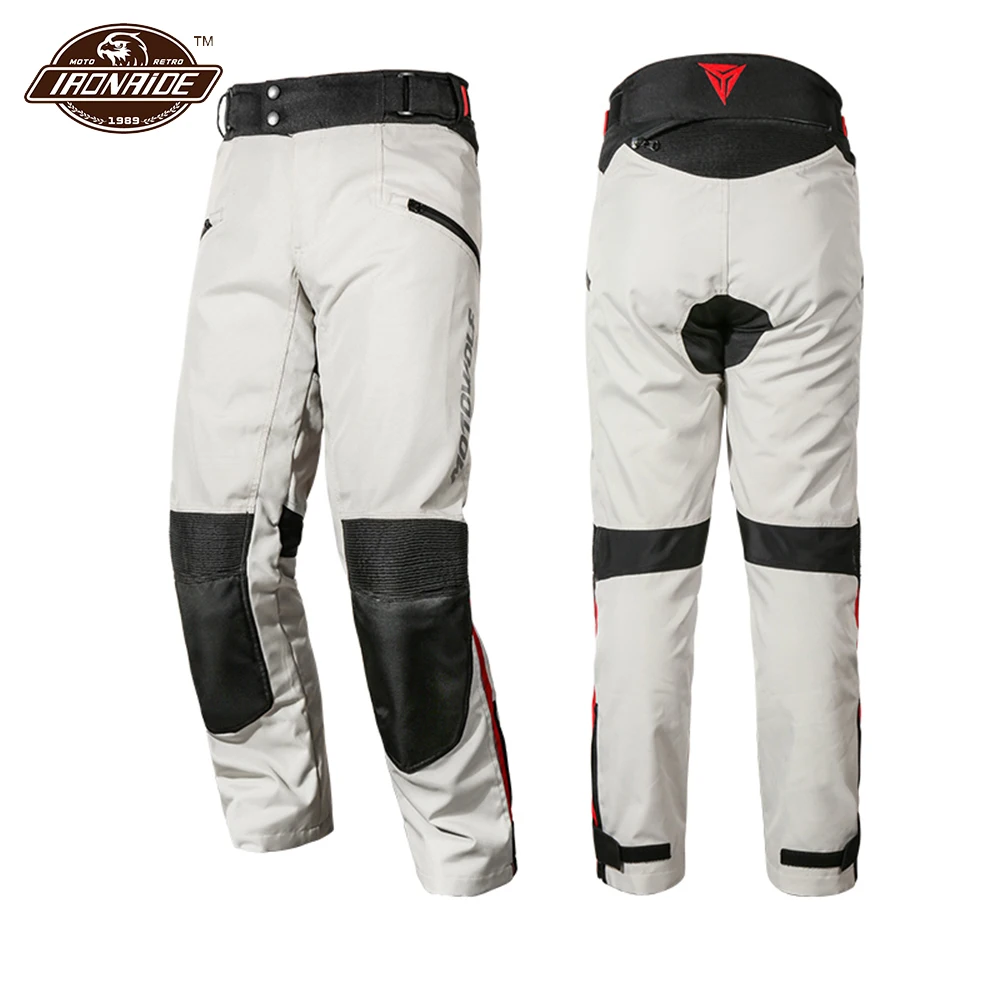 

Motorcycle Pants Windproof Moto Riding Waterproof Pants Protective Gear Removable Liner Trouser Reflective Motorbike Racing