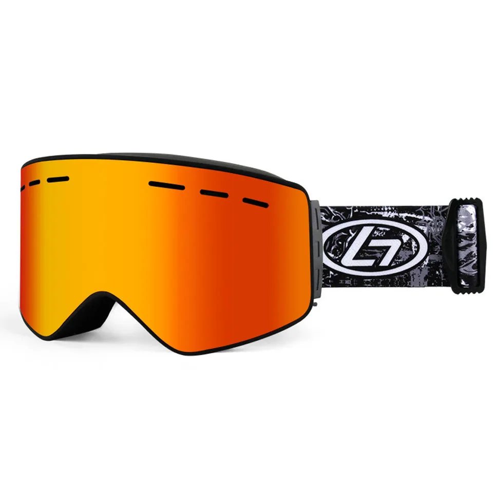 

New Double Layer Ski Goggles With Magnetic Snowboard Glasses Anti-fog Snow Protection Over Eyewear Unisex Skiing Goggles