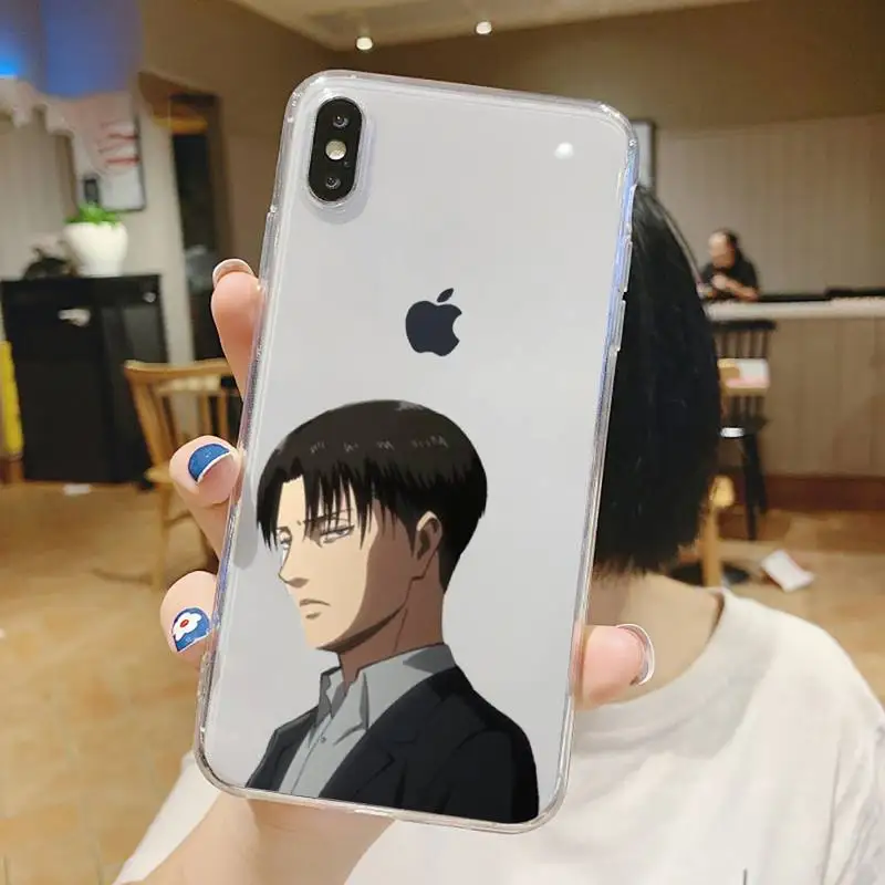 

Attack on titan japanese manga anime Phone Case Transparent soft For iphone 5 5s 5c se 6 6s 7 8 11 12 plus mini x xs xr pro max