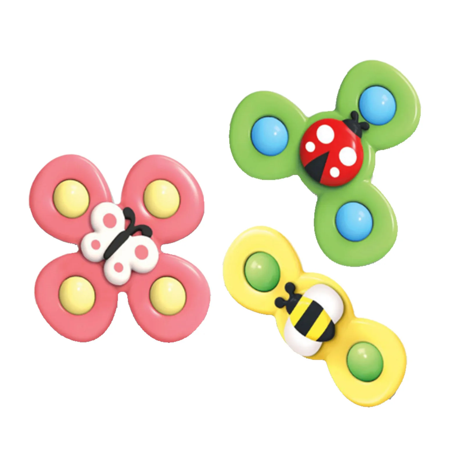 

3PCS Spinning Top Figet Spinner Toys Safe Interesting Table Sucker Gameplay Classic Toy for Child's Illusion of 3 Fingers